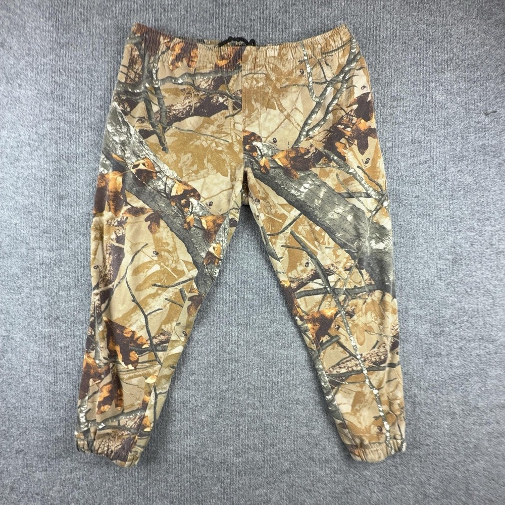 Outfitters Ridge Pants Mens XL Camo Sweatpants Elastic Waist Lined Hunting